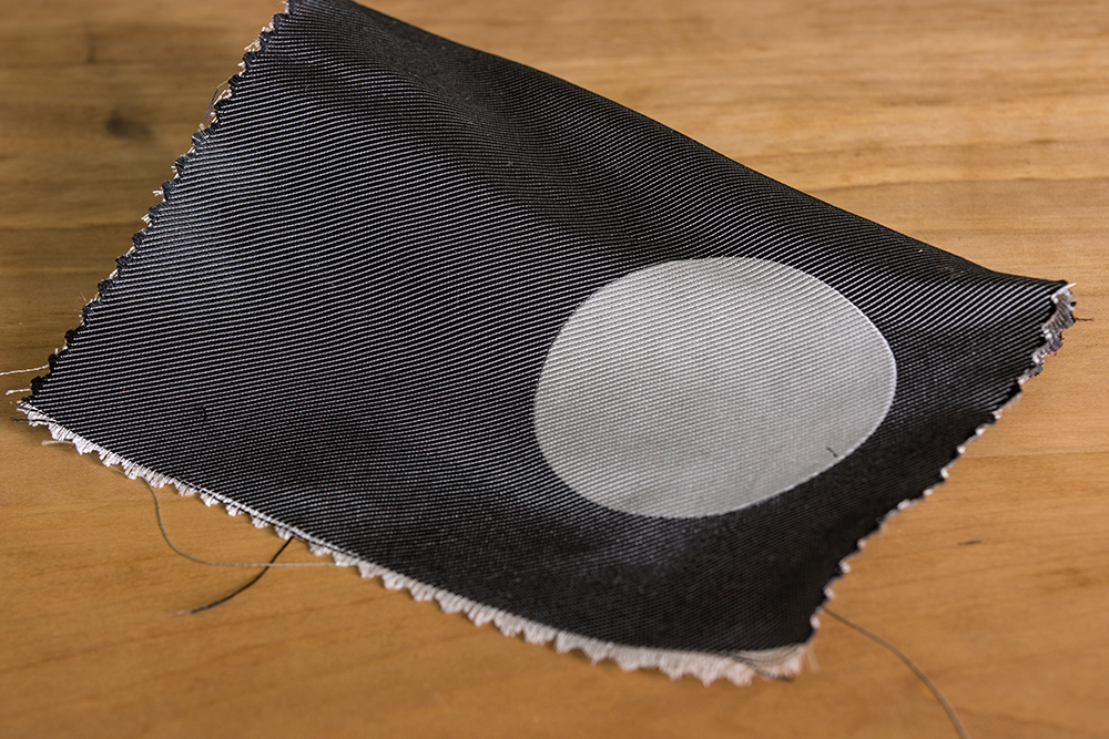 ジャガード織正絹半幅帯（ドット/黒） | ＃さく研究所